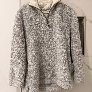 Copper Key Light Gray Sherpa Jacket